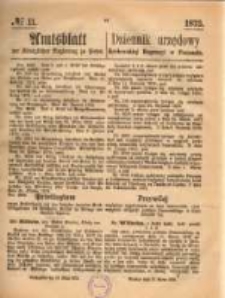 Amtsblatt der K&ouml;niglichen Regierung zu Posen. 1873.03.13 Nro.11