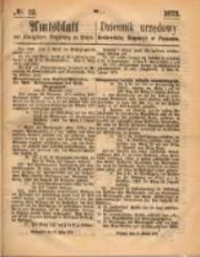 Amtsblatt der K&ouml;niglichen Regierung zu Posen. 1873.03.20 Nro.12