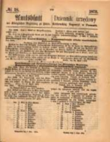 Amtsblatt der K&ouml;niglichen Regierung zu Posen. 1873.05.01 Nro.18