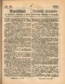 Amtsblatt der K&ouml;niglichen Regierung zu Posen. 1873.06.05 Nro.23