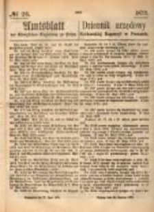 Amtsblatt der K&ouml;niglichen Regierung zu Posen. 1873.06.26 Nro.26
