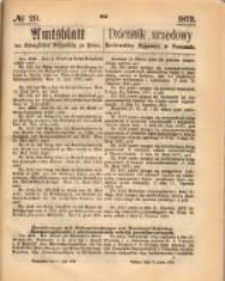 Amtsblatt der K&ouml;niglichen Regierung zu Posen. 1873.07.17 Nro.29