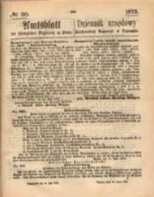 Amtsblatt der K&ouml;niglichen Regierung zu Posen. 1873.07.24 Nro.30