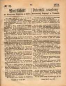 Amtsblatt der Königlichen Regierung zu Posen. 1873.07.31 Nro.31