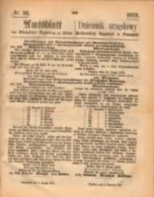 Amtsblatt der K&ouml;niglichen Regierung zu Posen. 1873.08.07 Nro.32