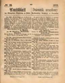 Amtsblatt der K&ouml;niglichen Regierung zu Posen. 1873.08.14 Nro.33
