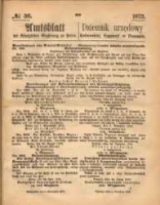 Amtsblatt der K&ouml;niglichen Regierung zu Posen. 1873.09.04 Nro.36