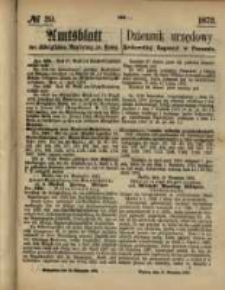 Amtsblatt der K&ouml;niglichen Regierung zu Posen. 1873.09.25 Nro.39