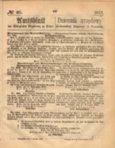 Amtsblatt der Königlichen Regierung zu Posen. 1873.10.02 Nro.40
