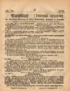 Amtsblatt der Königlichen Regierung zu Posen. 1873.10.30 Nro.44