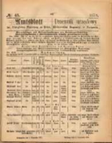 Amtsblatt der K&ouml;niglichen Regierung zu Posen. 1873.11.06 Nro.45
