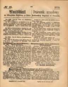 Amtsblatt der K&ouml;niglichen Regierung zu Posen. 1873.11.13 Nro.46