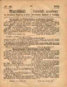 Amtsblatt der K&ouml;niglichen Regierung zu Posen. 1873.12.04 Nro.49