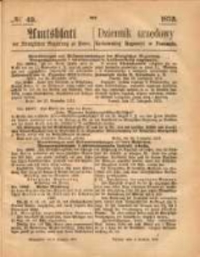 Amtsblatt der Königlichen Regierung zu Posen. 1873.12.04 Nro.49