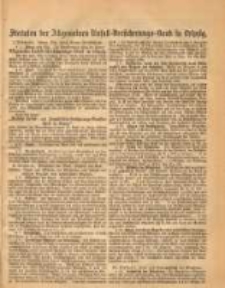 Statuten der Allgemeinen Unfall-Vesicherungs-Bank in Leipzig.