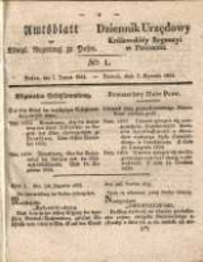 Amtsblatt der K&ouml;niglichen Regierung zu Posen.1834.01.07 Nro.1