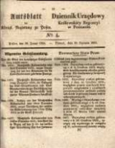 Amtsblatt der K&ouml;niglichen Regierung zu Posen.1834.01.28 Nro.4