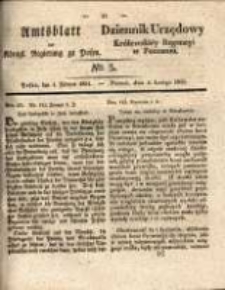 Amtsblatt der K&ouml;niglichen Regierung zu Posen.1834.02.04 Nro.5