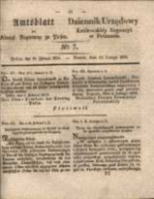 Amtsblatt der K&ouml;niglichen Regierung zu Posen.1834.02.18 Nro.7