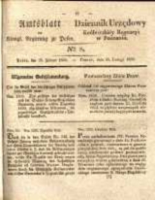 Amtsblatt der K&ouml;niglichen Regierung zu Posen.1834.02.25 Nro.8