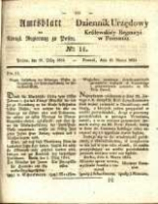 Amtsblatt der K&ouml;niglichen Regierung zu Posen.1834.03.18 Nro.11