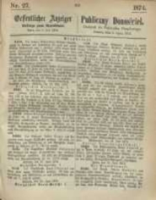 Oeffentlicher Anzeiger. 1874.07.02 Nr 27