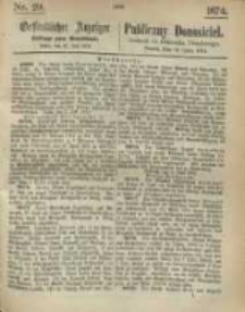 Oeffentlicher Anzeiger. 1874.07.16 Nr 29