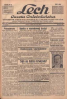 Lech.Gazeta Gnieźnieńska: codzienne pismo polityczne dla wszystkich stanów. Dodatki: tygodniowy "Lechita" i powieściowy oraz dwutygodnik "Leszek" 1935.03.16 R.36 Nr63