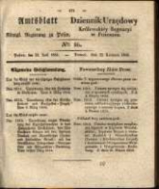 Amtsblatt der K&ouml;niglichen Regierung zu Posen.1834.04.22 Nro.16