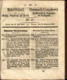 Amtsblatt der K&ouml;niglichen Regierung zu Posen.1834.04.29 Nro.17