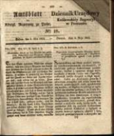 Amtsblatt der K&ouml;niglichen Regierung zu Posen.1834.05.06 Nro.18