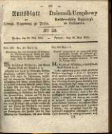 Amtsblatt der K&ouml;niglichen Regierung zu Posen.1834.05.20 Nro.20
