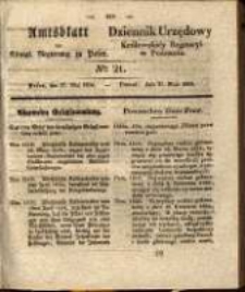 Amtsblatt der Königlichen Regierung zu Posen.1834.05.27 Nro.21