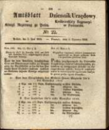 Amtsblatt der K&ouml;niglichen Regierung zu Posen.1834.06.03 Nro.22