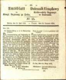 Amtsblatt der K&ouml;niglichen Regierung zu Posen.1834.06.24 Nro.25