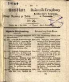 Amtsblatt der K&ouml;niglichen Regierung zu Posen.1834.07.01 Nro.26