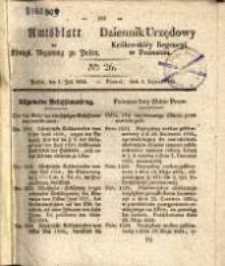 Amtsblatt der Königlichen Regierung zu Posen.1834.07.01 Nro.26