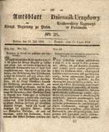Amtsblatt der Königlichen Regierung zu Posen.1834.07.15 Nro.28