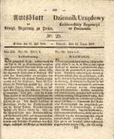 Amtsblatt der K&ouml;niglichen Regierung zu Posen.1834.07.22 Nro.29