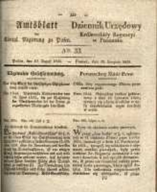 Amtsblatt der K&ouml;niglichen Regierung zu Posen.1834.08.19 Nro.33
