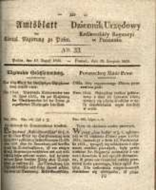 Amtsblatt der Königlichen Regierung zu Posen.1834.08.19 Nro.33