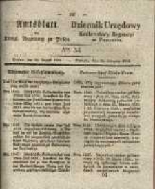 Amtsblatt der Königlichen Regierung zu Posen.1834.08.26 Nro.34