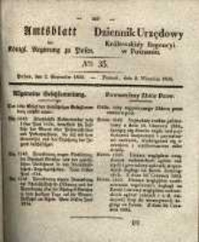 Amtsblatt der K&ouml;niglichen Regierung zu Posen.1834.09.02 Nro.35