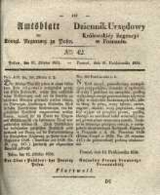 Amtsblatt der K&ouml;niglichen Regierung zu Posen.1834.10.21 Nro.42