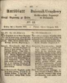 Amtsblatt der K&ouml;niglichen Regierung zu Posen.1834.11.04 Nro.44
