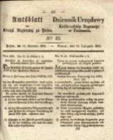 Amtsblatt der K&ouml;niglichen Regierung zu Posen.1834.11.11 Nro.45