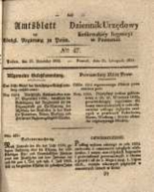 Amtsblatt der Königlichen Regierung zu Posen.1834.11.25 Nro.47