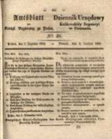 Amtsblatt der K&ouml;niglichen Regierung zu Posen.1834.12.02 Nro.48