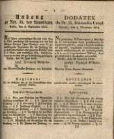 Anhang zu Nro 35 zum Amtsblattes, Posen, den 2. September 1834.