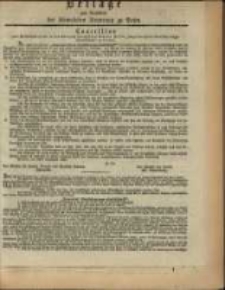 Beilage zum Amtsblatt der K&ouml;niglichen Regierung zu Posen